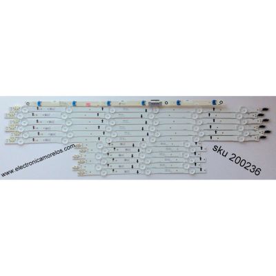 KIT DE LEDS ORIGINAL PARA TV SAMSUNG 12 PIEZAS / NUMERO DE PARTE BN96-30453A / BN96-30454A / SAMSUNG_2014SVS48F_3228_L06_REV1.0_131119 / SAMSUNG_2014SVS48F_3228_R03_REV1.0_131119 / 30453A / 30454A / PANEL CY-GH048BGLV2H / MODELO UN48H5500 / LH48RMDPLGA/ZA